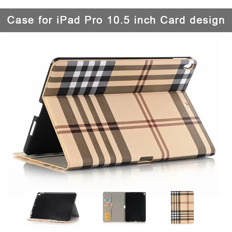 

Lattice Style Retro Smart Flip Leather Case For Apple ipad pro 10.5 inch A1701 A1709 with Sleep/Wake Feature Bring Wallet
