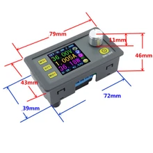 Постоянный ток напряжения понижающий Программируемый Модуль питания понижающий преобразователь напряжения цветной ЖК-вольтметр
