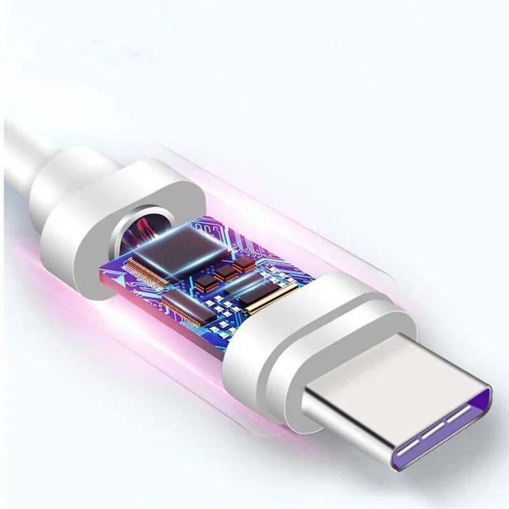 USB نوع-C كابل بيانات 5A سريع كابل شحن الذكور إلى الذكور تنطبق لهواوي ل Xiaomi الهاتف المحمول USB C تمديد كابلات