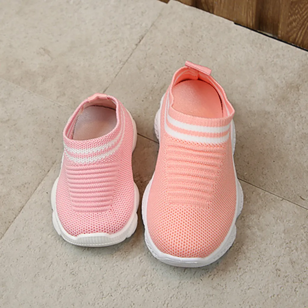 От 0 до 8 лет дышащая детская спортивная обувь нескользящая Мягкая Обувь для новорожденных мальчиков и девочек Нескользящая повседневная обувь для бега подошва с рисунком