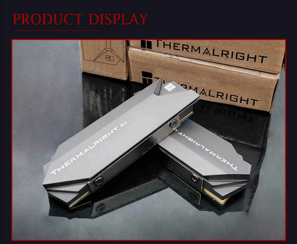 Thermalright радиатор алюминиевый M.2 радиатор охлаждения для M.2 2280 SSD жесткий диск броня, TR-M.2 2280