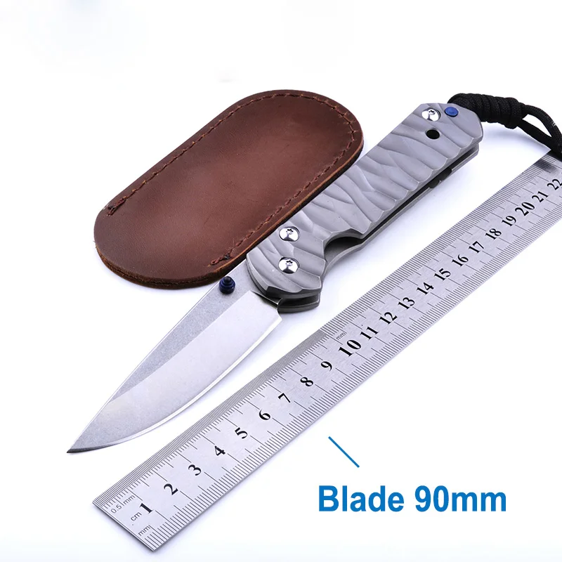 

Damascus / D2 Blade Hunting Folding Knife Tactical Outdoor Camping Survival Combat Pocket Knives Rescue EDC Utility Tools