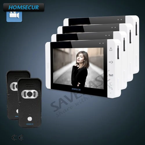 HOMSECUR 7 Video Door Phone Intercom System with Dual-way Intercom+Russian Logistics