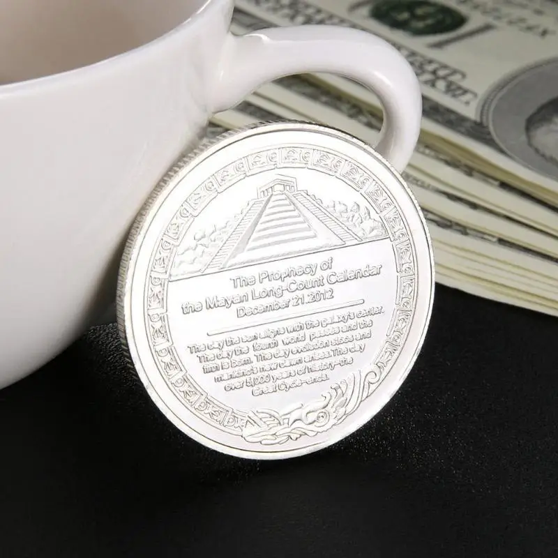 Fancy Mayan Commemorative Coin Non-currency Bitcoin Tourism Art Collection Souvenir Commemorative Coin Collection Drop Shipping