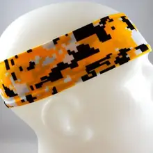 Новое поступление бейсбольная стежка головная повязка цифровая камуфляжная спортивная повязка для головы лайкра тренировочный зажим повязка головная для йоги