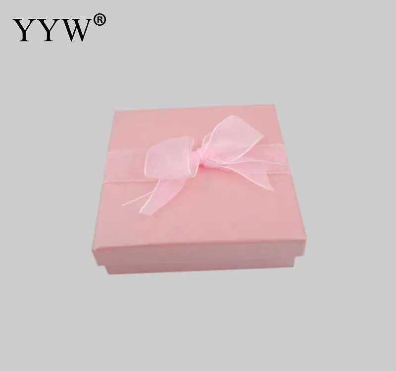 Лидер продаж YYW прекрасный розовый картонный браслет Подарочная коробка мужской браслет на День святого Валентина квадратные подарочные коробки 89x89x22 мм