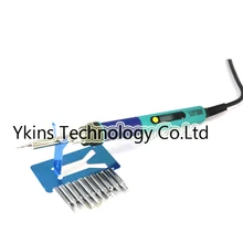 Высокое качество ЕС Plug Температура Регулируемая Электрический паяльник 220 В 60 Вт с 10 шт. 900 м Совет универсальный