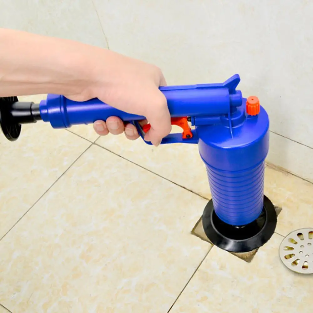 

High Pressure Air Drain Blaster Cleaner Sewer Pipe Dredging Device Pneumatic Type Toilet Kitchen Floor Drain Blaster With Four P