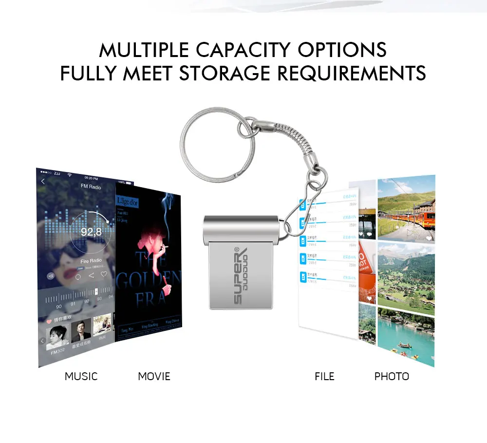 Мини Флешка 64 Гб Usb флеш-накопитель 32 ГБ USB2.0 Флешка 16 ГБ 8 ГБ 4 ГБ Флешка 128 ГБ с подарочным кольцом для ключей новейший u-диск