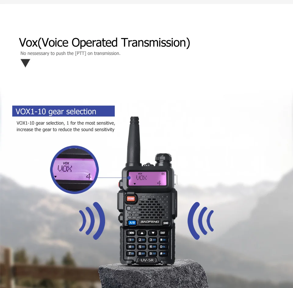 Baofeng UV-5R 8 Вт рация Двойной диапазон УВЧ, СВЧ UV5R CB радио128ch VOX Ham Радио дальний трансивер для охотничья рация