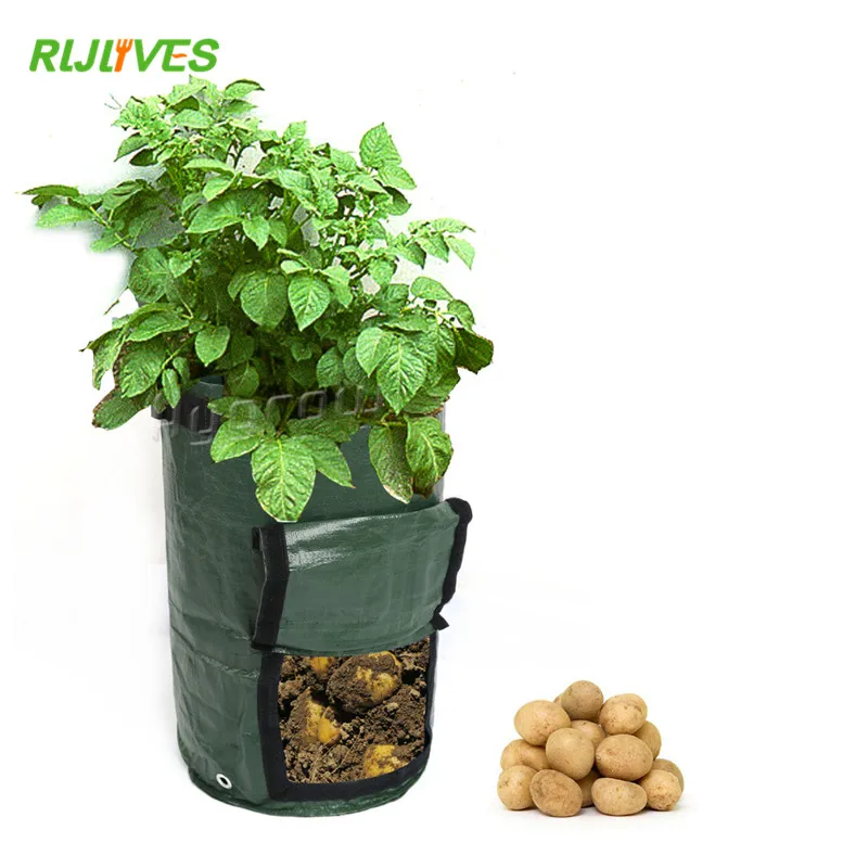 

RLJLIVES Potato Cultivation Planting PE Bags Vegetable Planting Bags Grow Bags Garden Pots Planters Farm Home Garden Supplies