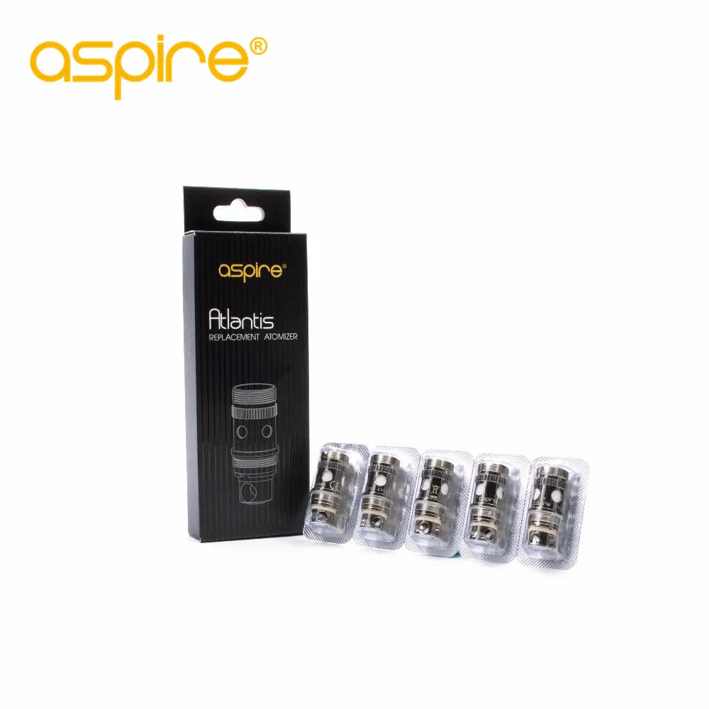 

Original 5pcs-Pack Aspire Atlantis Replacement Coil for Aspire Atlantis Tank Atomizer Electronic Cigarette Accessory