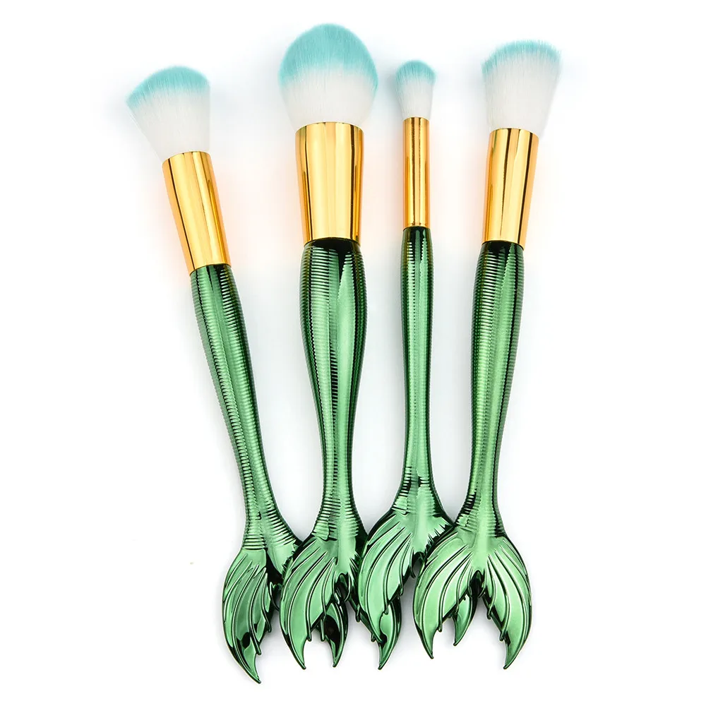 

MAG 4 Pcs Make Up Foundation Eyebrow Eyeliner Blush Cosmetic Concealer Brushes кисти для мкияжа L510