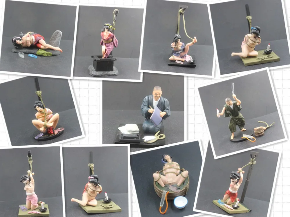 

Eropon Adult Collection Series SM Bondage Miniature Trading Building blocks Collection Figure 6-11cm