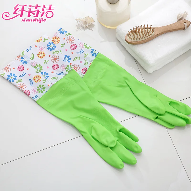 1 пара эмульсионные кухонные Портативные водонепроницаемые перчатки для стирки потертые перчатки для работы по дому чистые DIY здоровые модные стиральные антипригарные