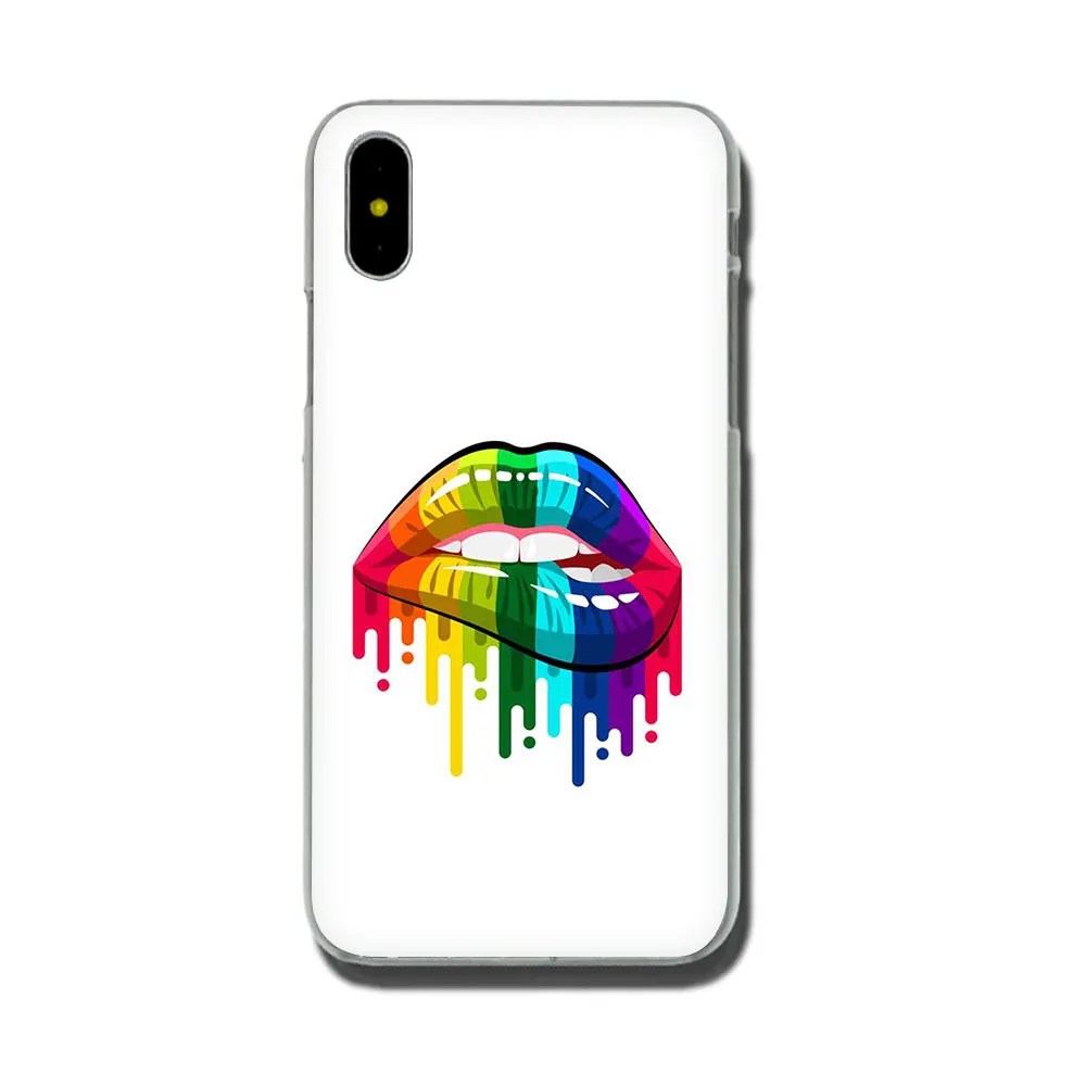 ЛГБТ Радуга, фестиваль Прайд арт жесткий чехол для телефона iPhone 11 Pro XR XS Max X 8 7 6 6S Plus - Цвет: H4