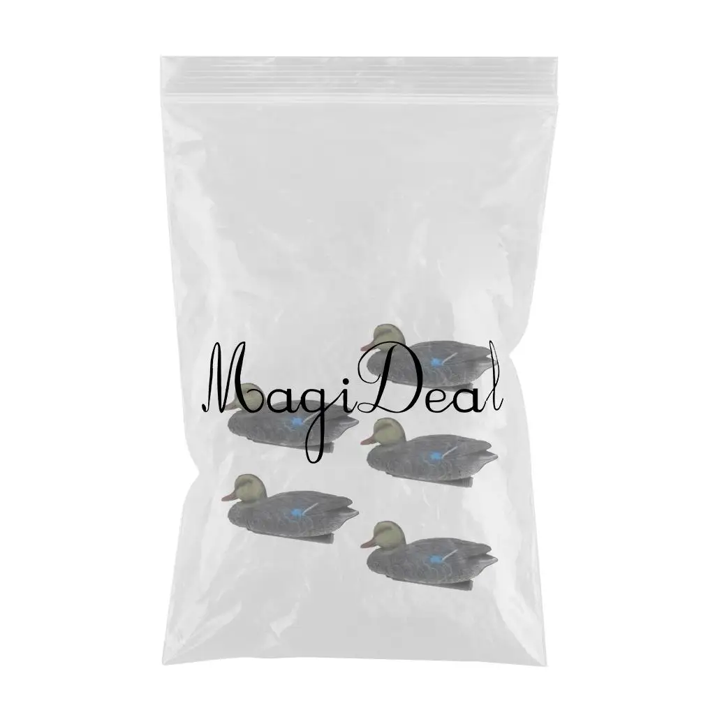 Perfeclan 5 Pieces Mallard Duck Decoy Hunting Decoys Hunter Greenhand Gear Mandarin Duck Hunting Decoy 