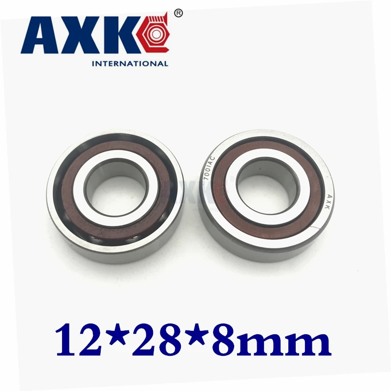 Axk 12 мм диаметр Угловые контактные шариковые подшипники 7001 7001ac 2rz P4 12x28x8 Abec7