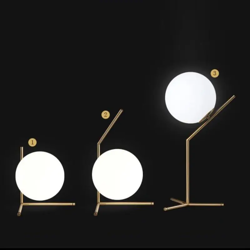 LukLoy Modern Simple LED Table Lamp Desk Light Shade Glass Ball Table Lamp for Bedroom Living Room Floor Bedside Gold Designs LukLoy Modern Simple LED Table Lamp Desk Light Shade Glass Ball Table Lamp for Bedroom Living Room Floor Bedside Gold Designs