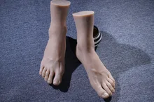 New 44 Size silicone Male feet mold Foot Fetish Foot worship foot sex toys silicone feet For Women Model: 4401 DHL free shipping