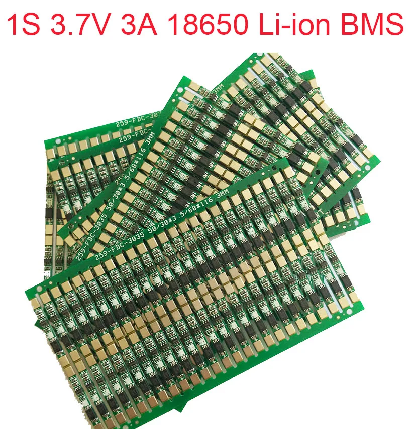 

4PCS/ a lot 1S 3A 4.2V lipo lithium Polymer BMS/PCM/PCB battery protection circuit board for 1 Packs 18650 Li-ion Battery Cell