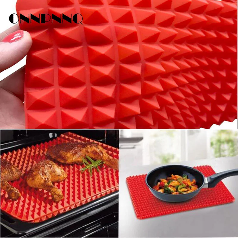 Onnpnnq Creative Pyramid Silicone Baking Mat Nonstick Pan Pad Cooking