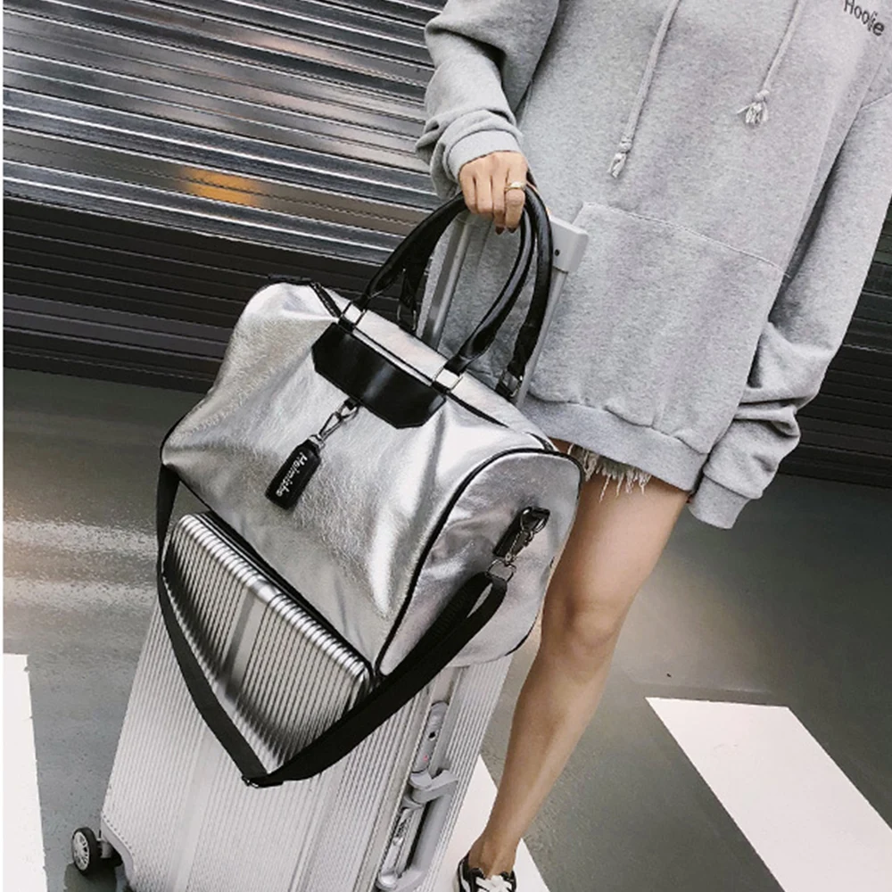 HOT SALE Women Men Unisex Travel Bag 2018 Stripe Sports Handbag Beach Crossbody Bag Fashion Couples Luggage Package Waterproof14
