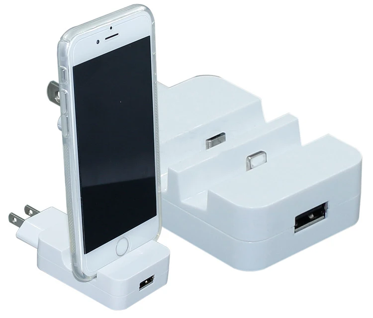 Universal New Design 2 in 1 Wall Charger Dock Station USB