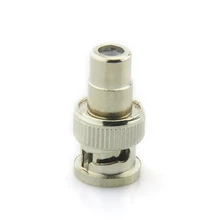 BNC Male to RCA Female Coax Cable Connector Adapter Coupler for CCTV Camera