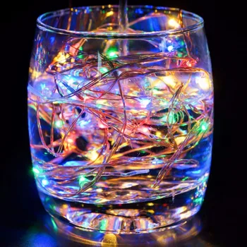 

9 Colors 5M LED Fairy Christmas String Lights Lamp Battery Operated LED Decorative lighting string Beads for Holiday Lighting