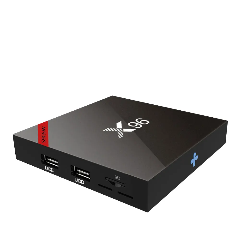 10 шт./лот X96W Android 7,1 Smart tv box 1G 2G Amlogic S905W Четырехъядерный 4K 2,4G WiFi медиаплеер X96 S905W телеприставка