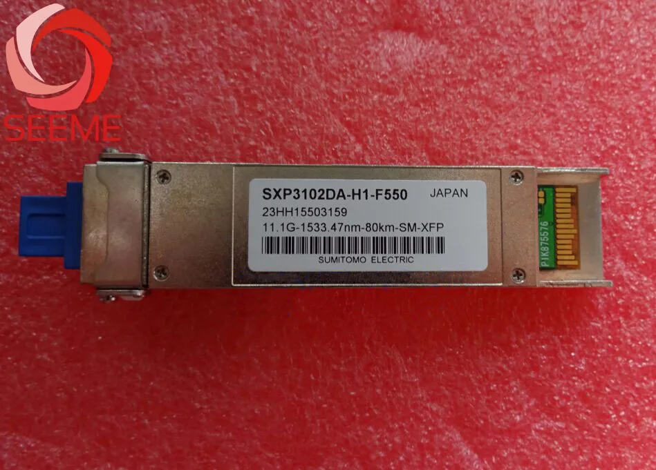Оптический Кливер Sumitomo SXP3102DA-H1-F550 11.1G-1533.47NM-80km-SM-XFP DWDM волоконно-оптический трансивер