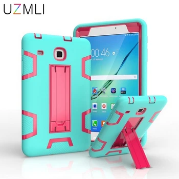 

Original Silicon+PC Armor Shockproof Case for Samsung Galaxy Tab E 8.0 T377 T375 Heavy Duty Hard Cover Full Body Protection+Pen