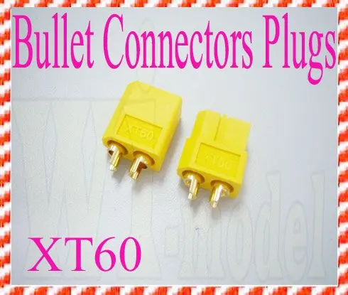 F00486 1 Pair XT60 Bullet Connectors Plugs For font b RC b font Battery