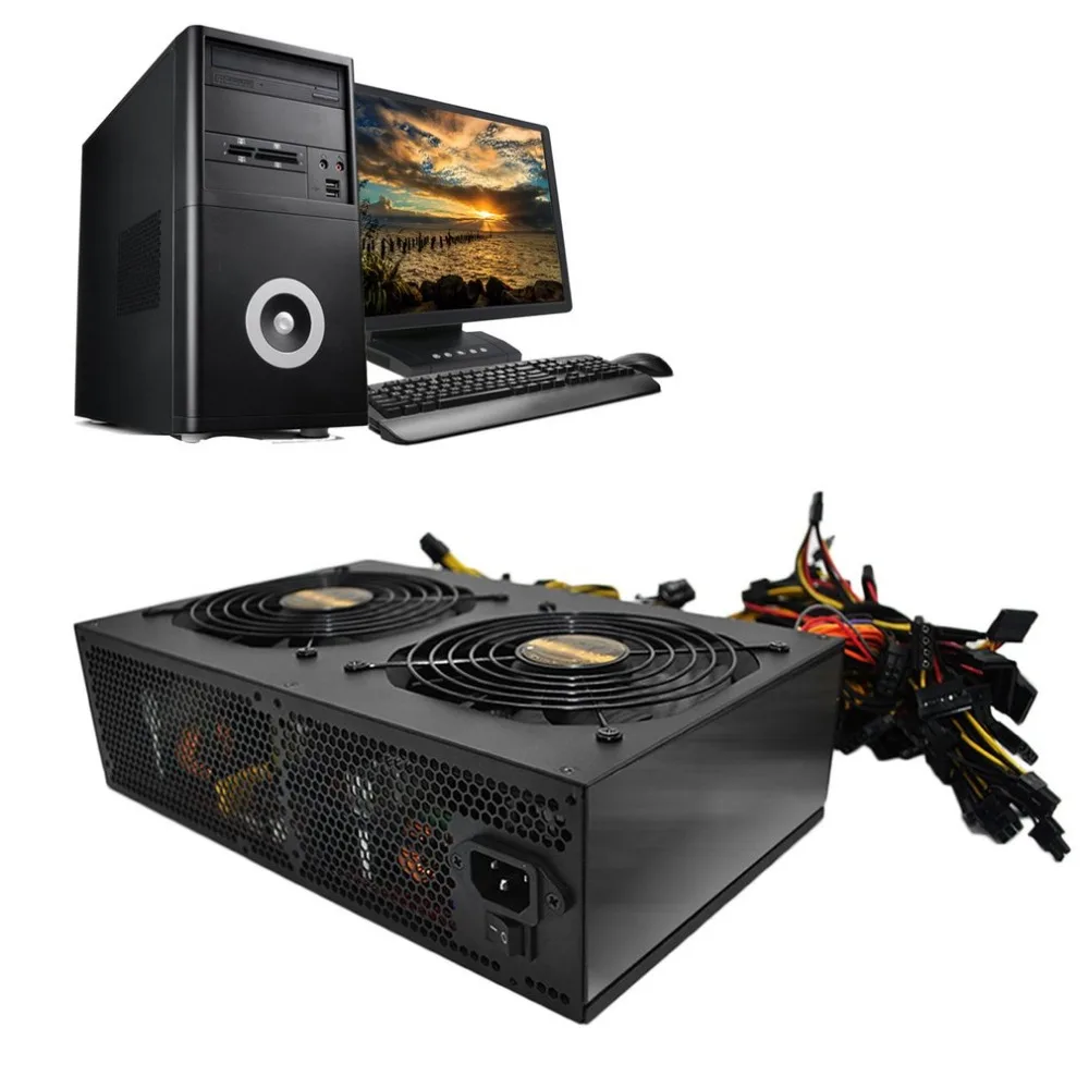 High Efficiency Rated 3450W Active PFC Power Supply with 14CM Low Noise Cooling Fans for Bitcoin Mining Machine High Performance High Efficiency Rated 3450W Active PFC Power Supply with 14CM Low Noise Cooling Fans for Bitcoin Mining Machine High Performance