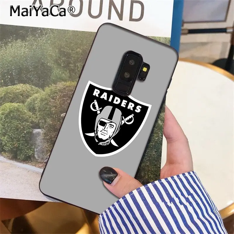 MaiYaCa Oakland Raiders высокое качество чехол для телефона для samsung S9 S9 плюс S5 S6 S6edge S6plus S7 S7edge S8 S8plus - Цвет: A9