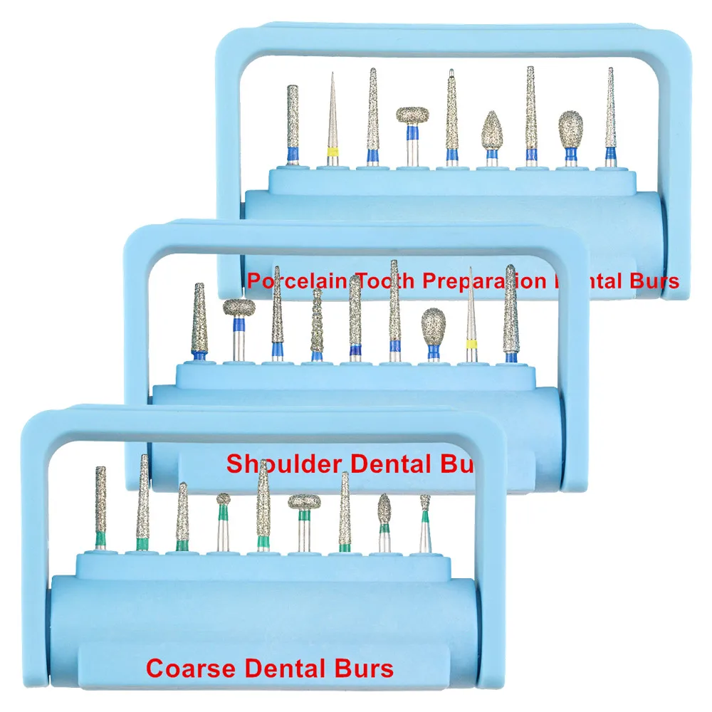 1 компл. Стоматологическая лаборатория материалы Алмазные Боры полировки грубой плечевой фарфоровые зубы подготовка держатель на высоком