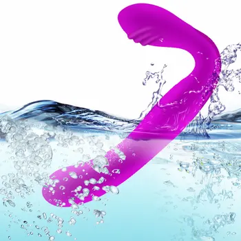 Khalesex Strapless Strapon Dildo Vibrator for Women 30 Speeds Silicone G Spot Clitoris Double Vibrating Adult Sex Toys for Woman 5