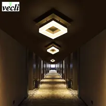 LED simple aisle lights hall lights home entrance door balcony corridor lights Nordic creative 12W square ceiling lamps
