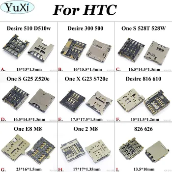 

YuXi For HTC Desire 816 610 626 826 510 500 300 M8 E8 one S Sim sd Card Reader Holder Slot Socket Connector Mobile Phone Cable