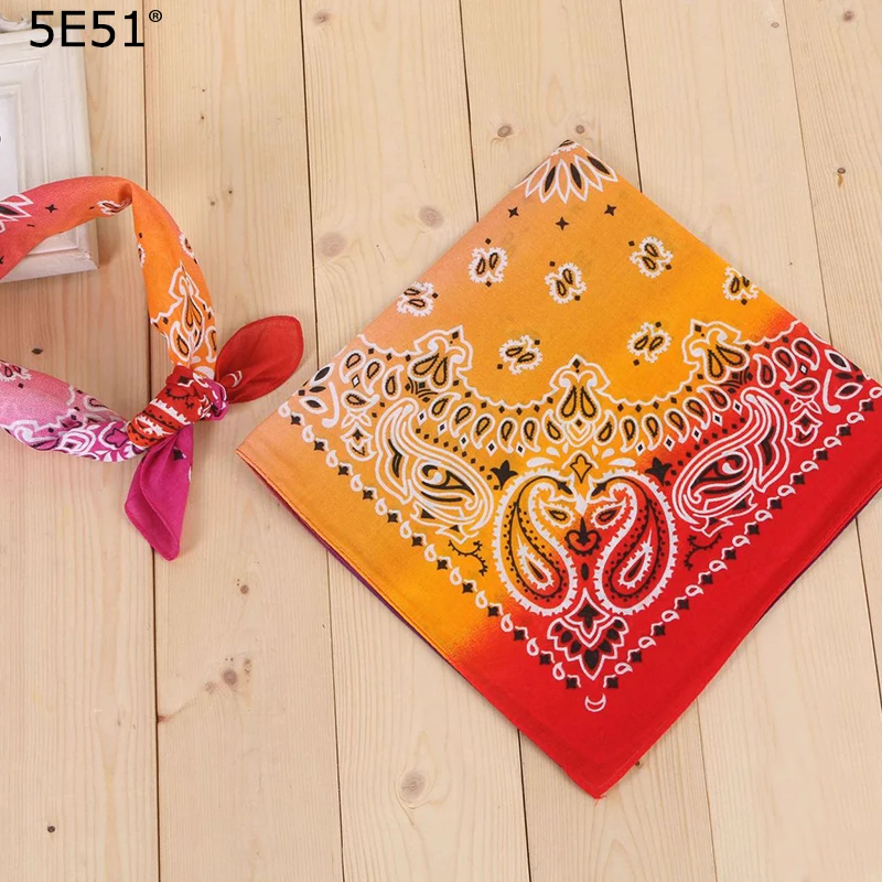 

Women Men outdoor Sport handkerchief headband cotton 100%/ contrast-color printed 55cm/Many Uses