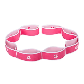 

Nylon Elastic 8 Ring Latin Dance Stretching Belt Tool Latex Tape Fitness Stretching Accessories