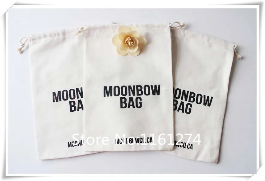 

custom Cotton pouches gift bag with logo Jewellry Package Pouch free shipping