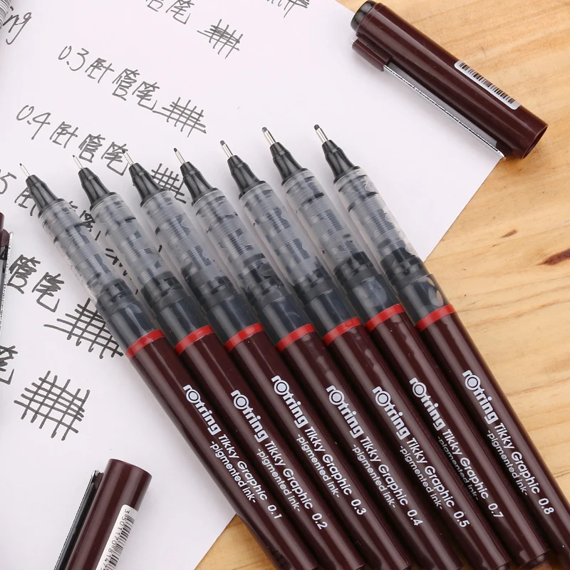 6 шт. Германия Rotring TIKKY графическая одноразовая тонкая ручка для рисования|6pcs pens|line