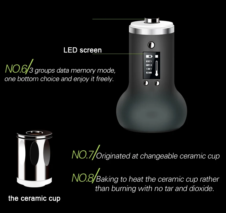 JOMOTECH 2200mAh Battery E Cigarette Dry Herb Vaporizer Kit 7.4 Input Voltage Ecig Portable Hookah Dry Herb Vape 013