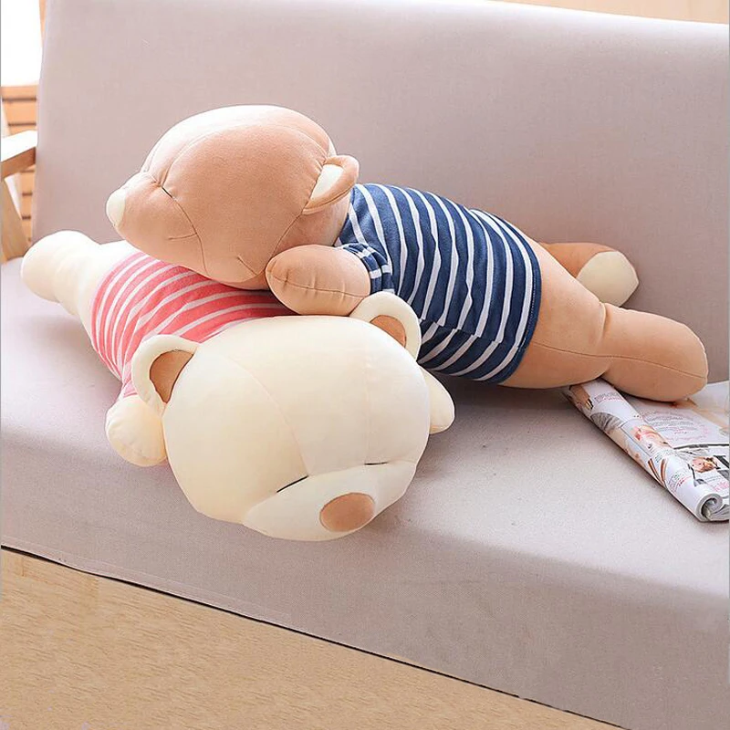 

Lovely Sleep Bear Doll Eiderdown Cotton Stuffed Plush Toy Soft Plush Pillow Children Birthday Gift
