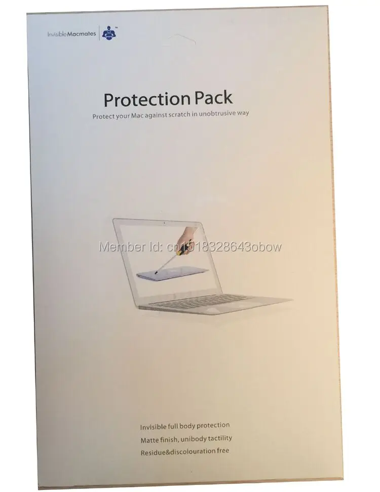 6 in 1 Full Body Invisible SHIELD Skin Sticker Cover protector For Macbook Air Pro Retina 11.6