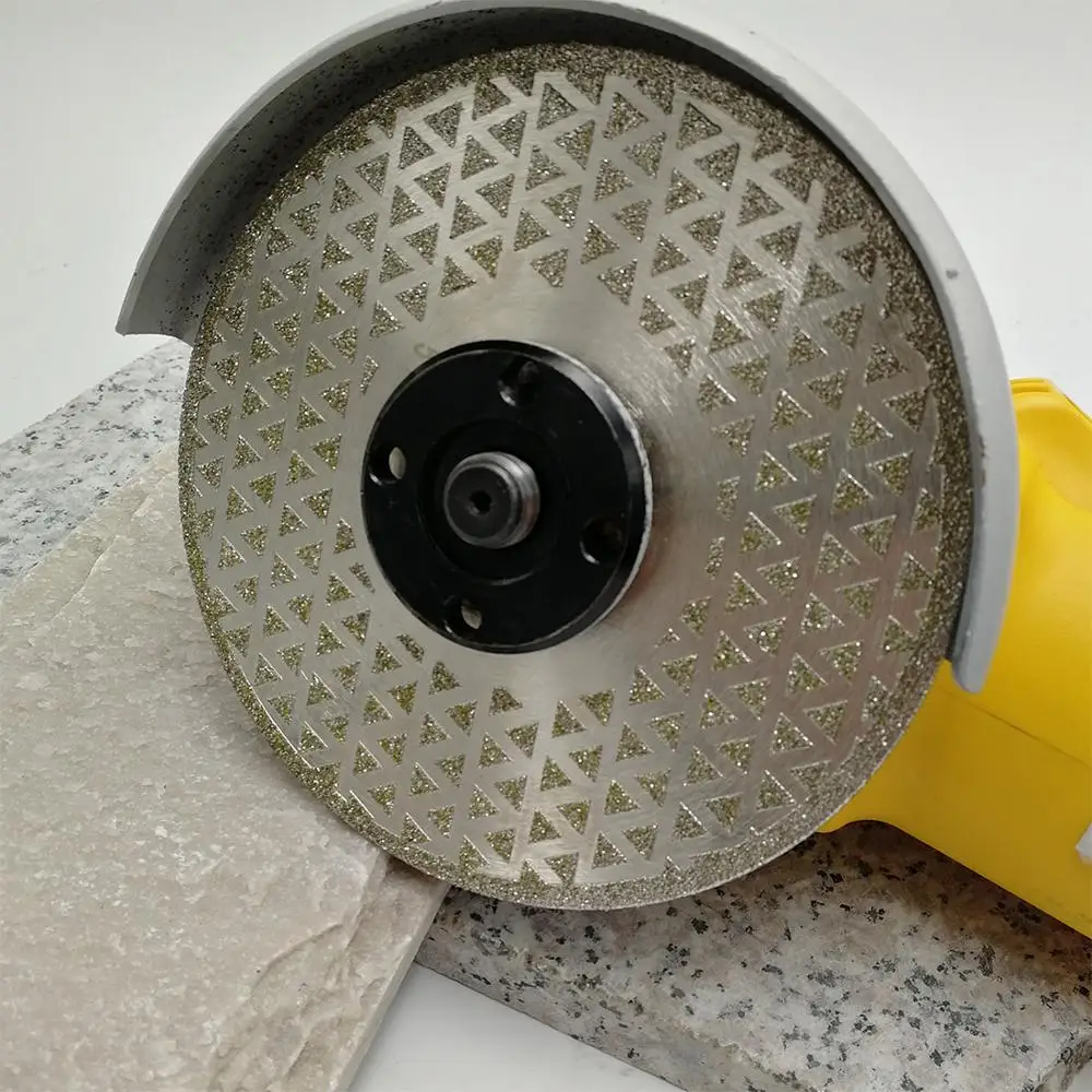 DIATOOL 1pc Electroplated diamond cutting & grinding blade marble Both side coated diamond disc