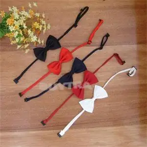 

New Arrival Children Adjustable Accessories Cute Kids Boys Bow Tie Solid Color Bowknot For Wedding Lovely Tie Children 2017