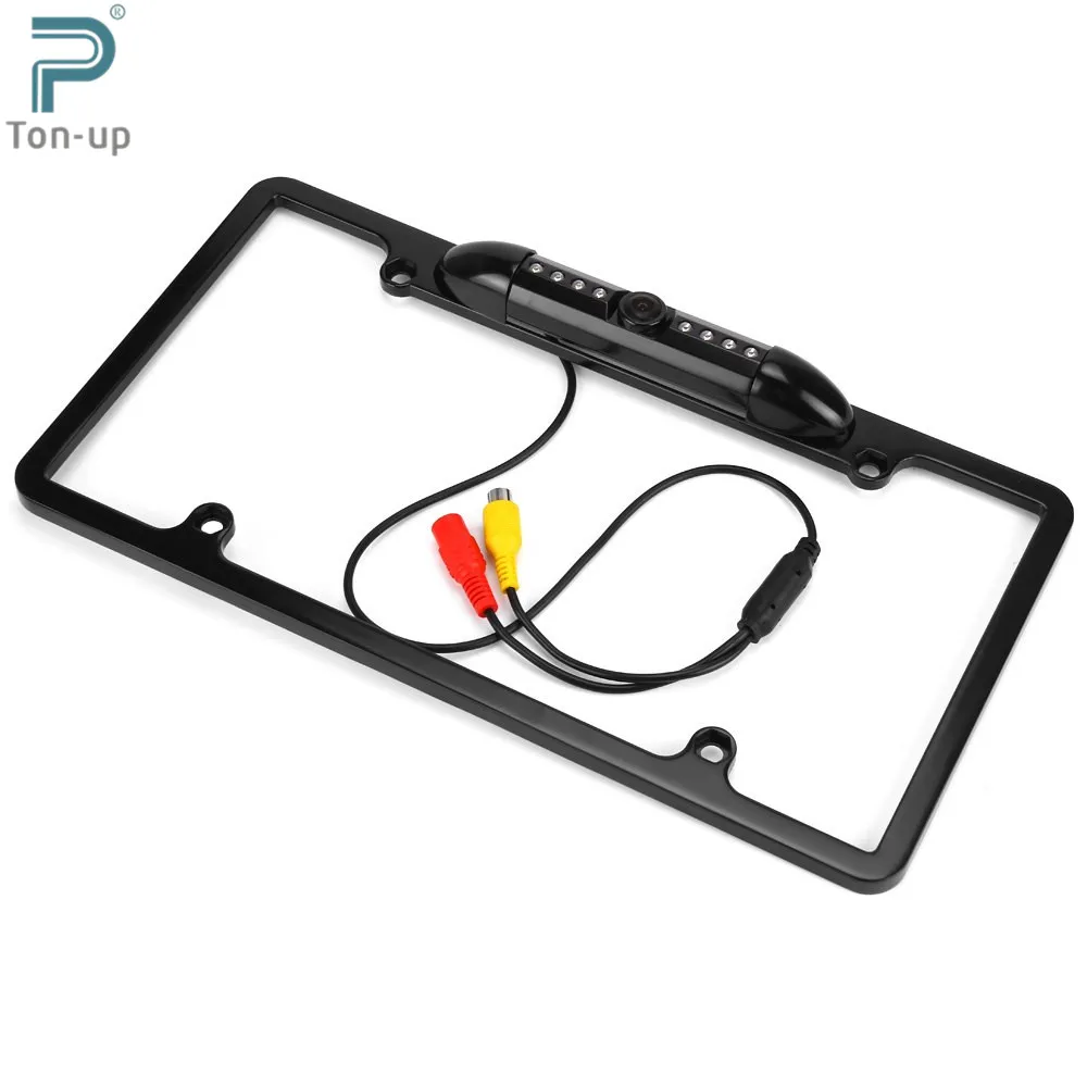 USA Car License Plate Frame Rear View Rearview Camera with Universal